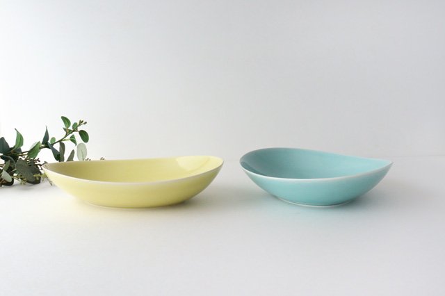 POTPURRI Vag Pair Pasta Plate Green&Yellow-Detail6
