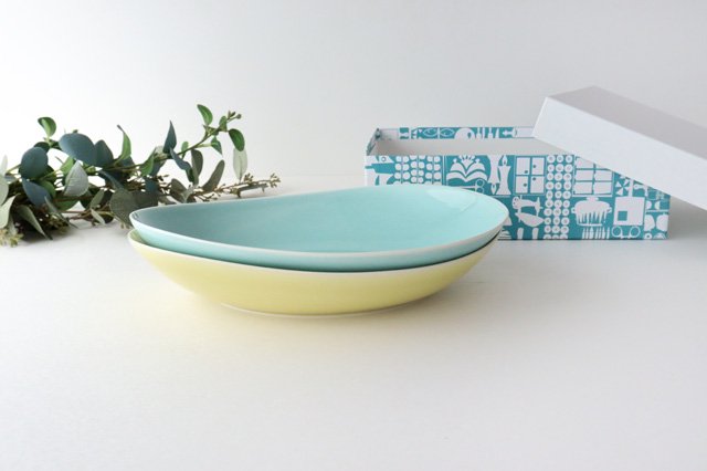 POTPURRI Vag Pair Pasta Plate Green&Yellow-Detail7