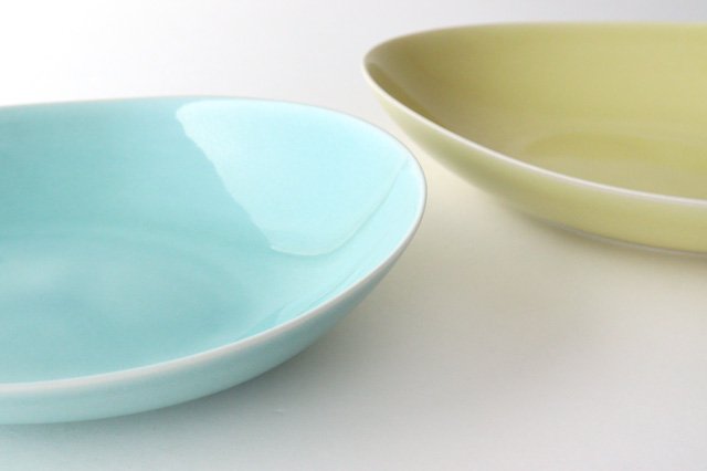 POTPURRI Vag Pair Pasta Plate Green&Yellow-Detail8