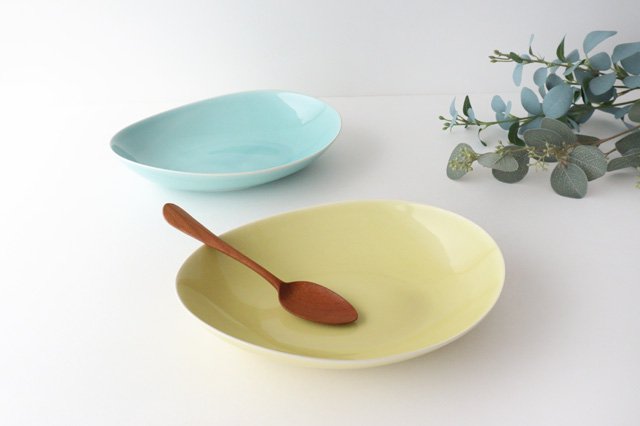 POTPURRI Vag Pair Pasta Plate Green&Yellow-Detail10