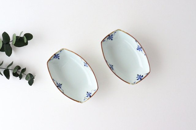 Koyo Kiln LEAVES Boat-shaped Small Bowl | Kobachi Arita Ware