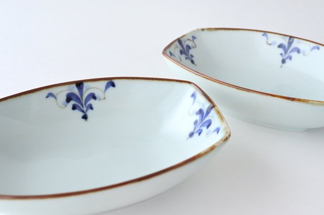 Koyo Kiln LEAVES Boat-shaped Small Bowl | Kobachi Arita Ware
