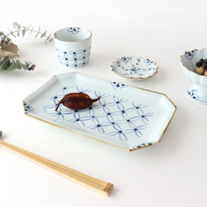 Octagonal Plate Shippo | Sushi Plate Arita Ware-Detail11