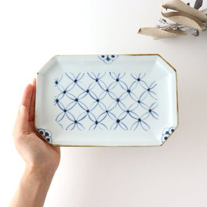 Octagonal Plate Shippo | Sushi Plate Arita Ware-Detail3