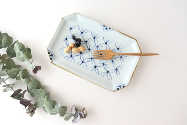 Octagonal Plate Shippo | Sushi Plate Arita Ware-Detail5