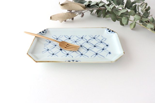 Octagonal Plate Shippo | Sushi Plate Arita Ware-Detail7