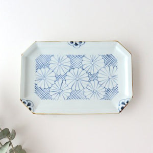 Octagonal Plate Chrysanthemum | Sushi Plate Arita Ware-Detail7