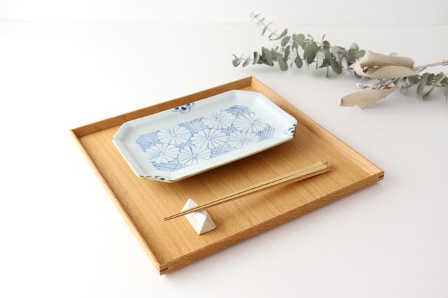 Octagonal Plate Chrysanthemum | Sushi Plate Arita Ware-Detail9