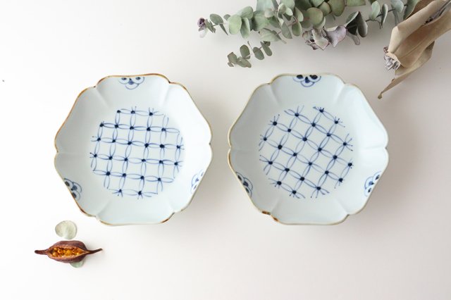 Flower-shaped Plate Shippo Pattern | Arita Ware