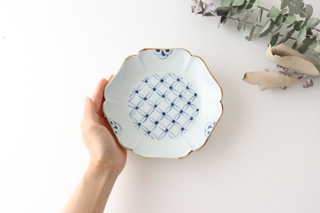 Flower-shaped Plate Shippo Pattern | Arita Ware
