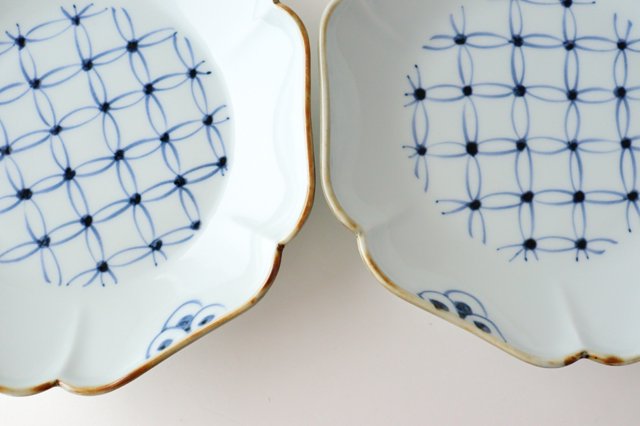 Flower-shaped Plate Shippo Pattern | Arita Ware