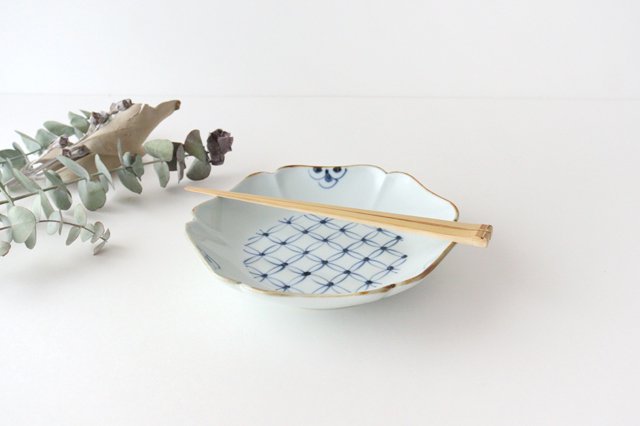 Flower-shaped Plate Shippo Pattern | Arita Ware