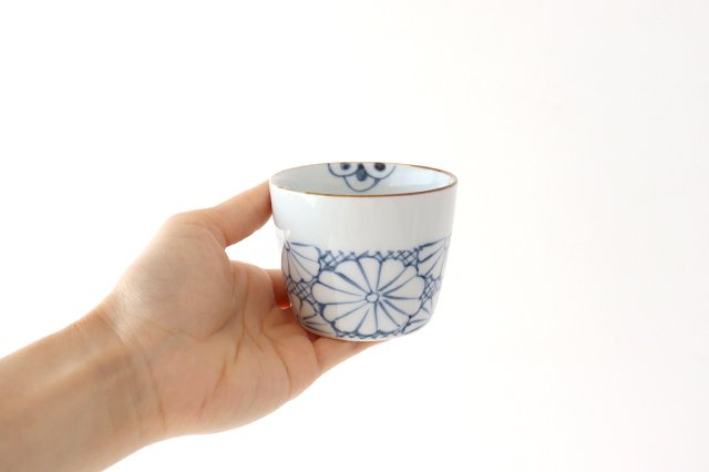 Soba Choko Chrysanthemum Pattern | Free Cup Arita Ware