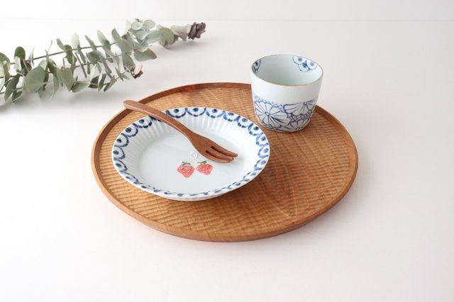 Round Deep Plate Strawberry 15cm/5.9in | Arita Ware