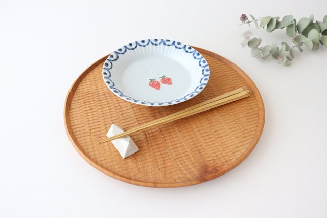 Round Deep Plate Strawberry 15cm/5.9in | Arita Ware