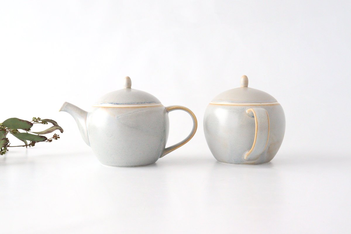 Koyo Kiln Japase Teapot Sherbet Gray | Kyusu Arita Ware
