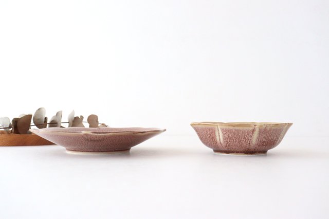 Bellflowershaped Small Plate Light Brown 13.5cm/5.3in | Arita Ware-Detail14