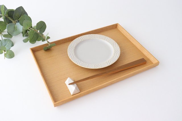 Rim plate 15cm Greige porcelain YABANE Hasami ware