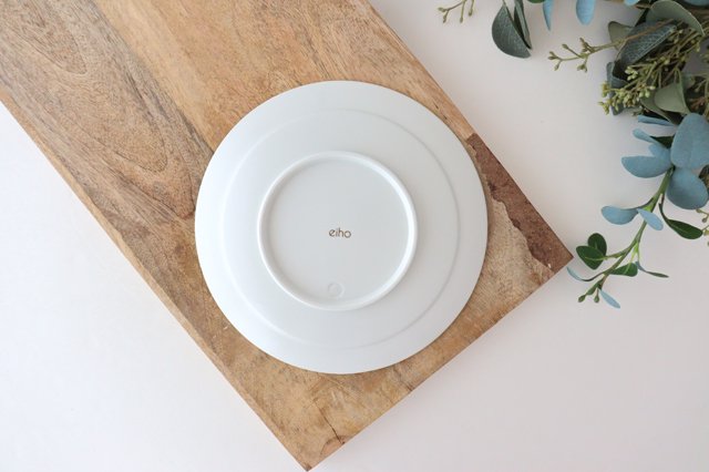 Rim plate 20cm white porcelain YABANE Hasami ware