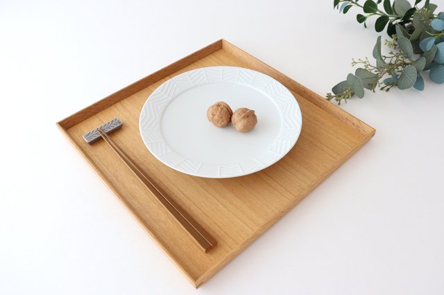 Rim plate 20cm white porcelain YABANE Hasami ware