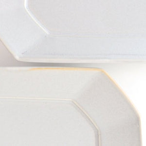 Square plate M Greige porcelain Hasami ware-Detail8