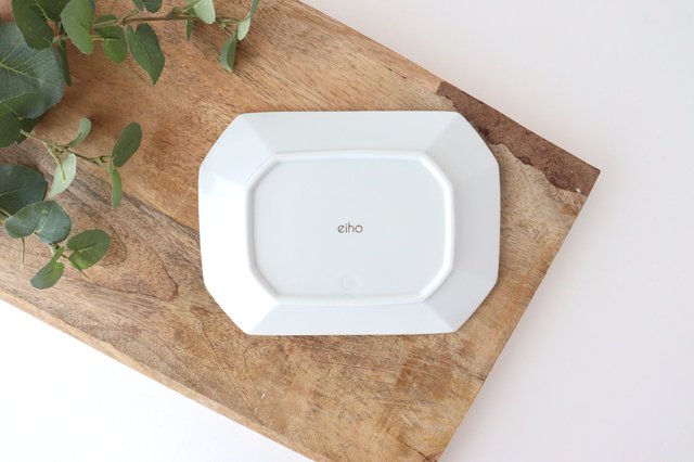 Square plate M white porcelain Hasami ware-Detail3