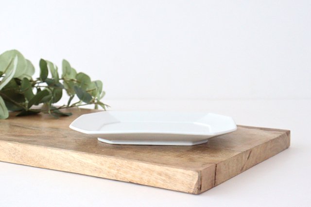 Square plate M white porcelain Hasami ware-Detail4