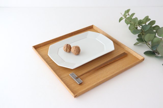 Square plate M white porcelain Hasami ware-Detail5