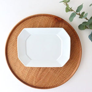 Square plate M white porcelain Hasami ware-Detail6