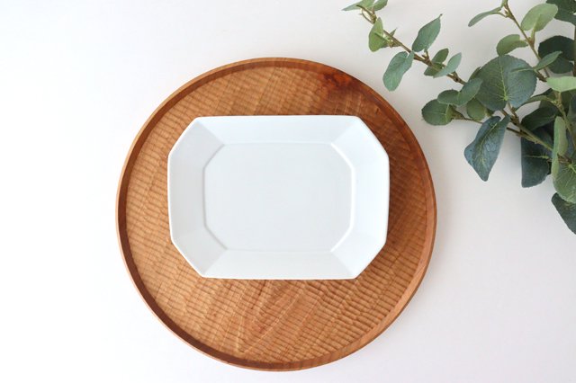 Square plate M white porcelain Hasami ware-Detail6
