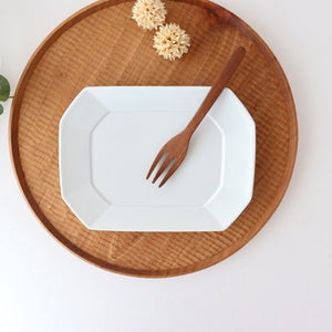 Square plate M white porcelain Hasami ware-Detail7