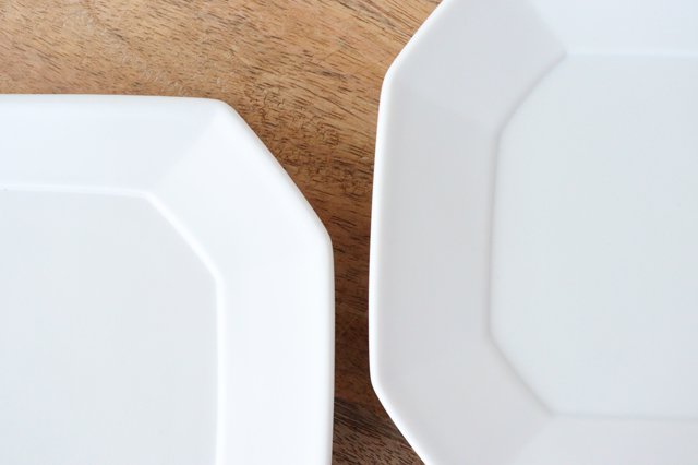 Square plate M white porcelain Hasami ware-Detail8