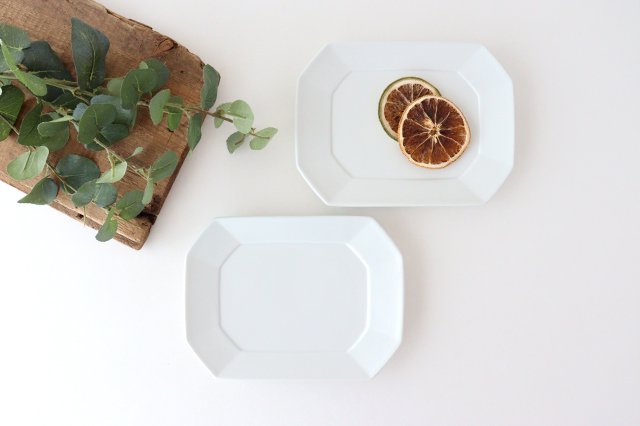 Square plate M white porcelain Hasami ware-Detail9