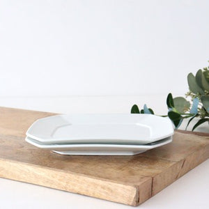 Square plate M white porcelain Hasami ware-Detail10