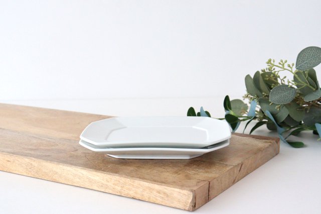 Square plate M white porcelain Hasami ware-Detail10