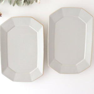 Square plate L Greige porcelain Hasami ware-Detail8