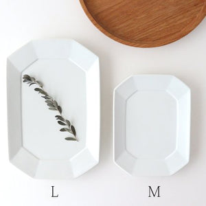 Square plate L white porcelain Hasami ware-Detail13