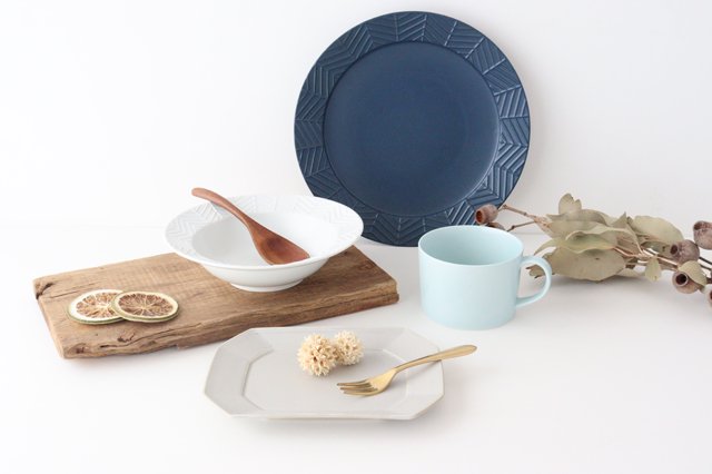 Square plate L white porcelain Hasami ware-Detail14