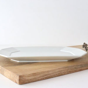 Square plate L white porcelain Hasami ware-Detail3