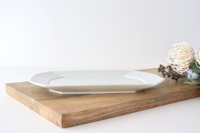 Square plate L white porcelain Hasami ware-Detail3