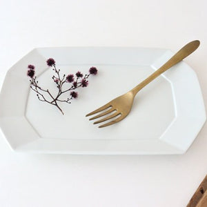 Square plate L white porcelain Hasami ware-Detail4