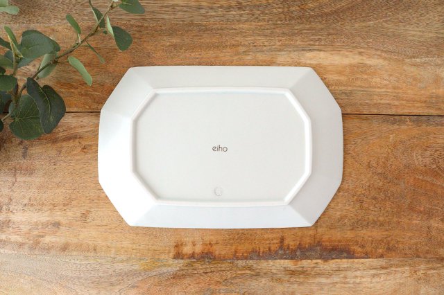 Square plate L white porcelain Hasami ware-Detail5