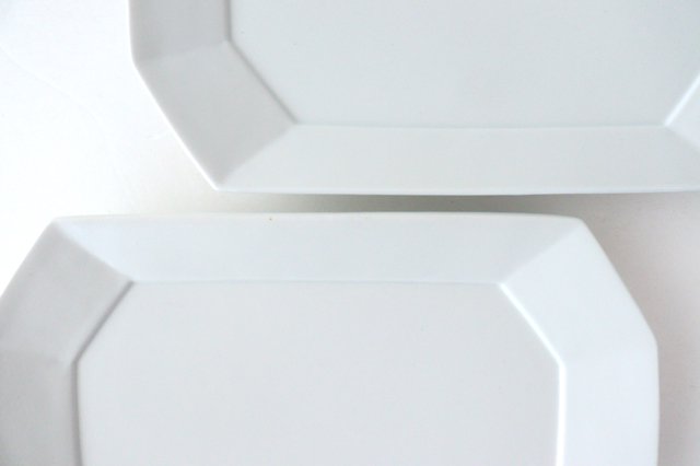 Square plate L white porcelain Hasami ware-Detail8