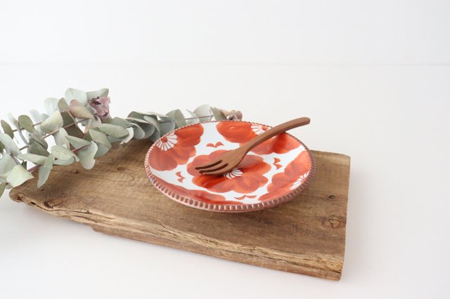 Round Plate Red Sophia Medium | Arita Ware