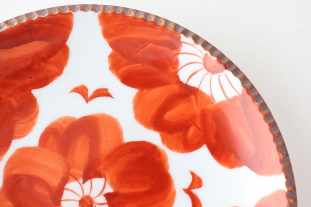 Round Plate Red Sophia Medium | Arita Ware