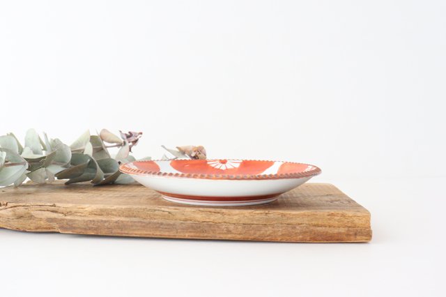 Round Plate Red Sophia Medium | Arita Ware
