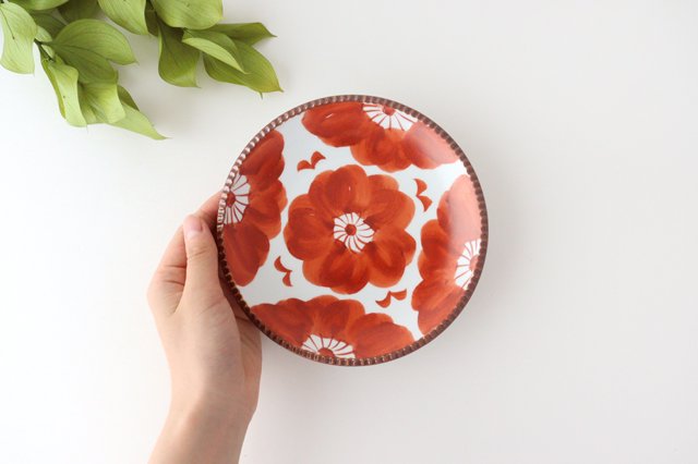 Round Plate Red Sophia Medium | Arita Ware