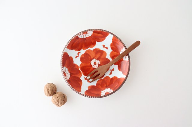 Round Plate Red Sophia Medium | Arita Ware