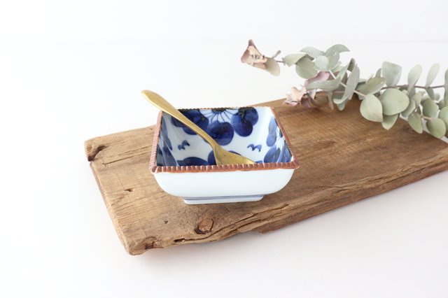 Small Square Bowl Blue Sophia | Kobachi Arita Ware