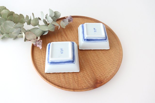 Small Square Bowl Blue Sophia | Kobachi Arita Ware